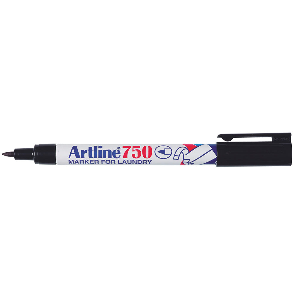 Artline 750 Bullet Nib Laundry Marker (Black)