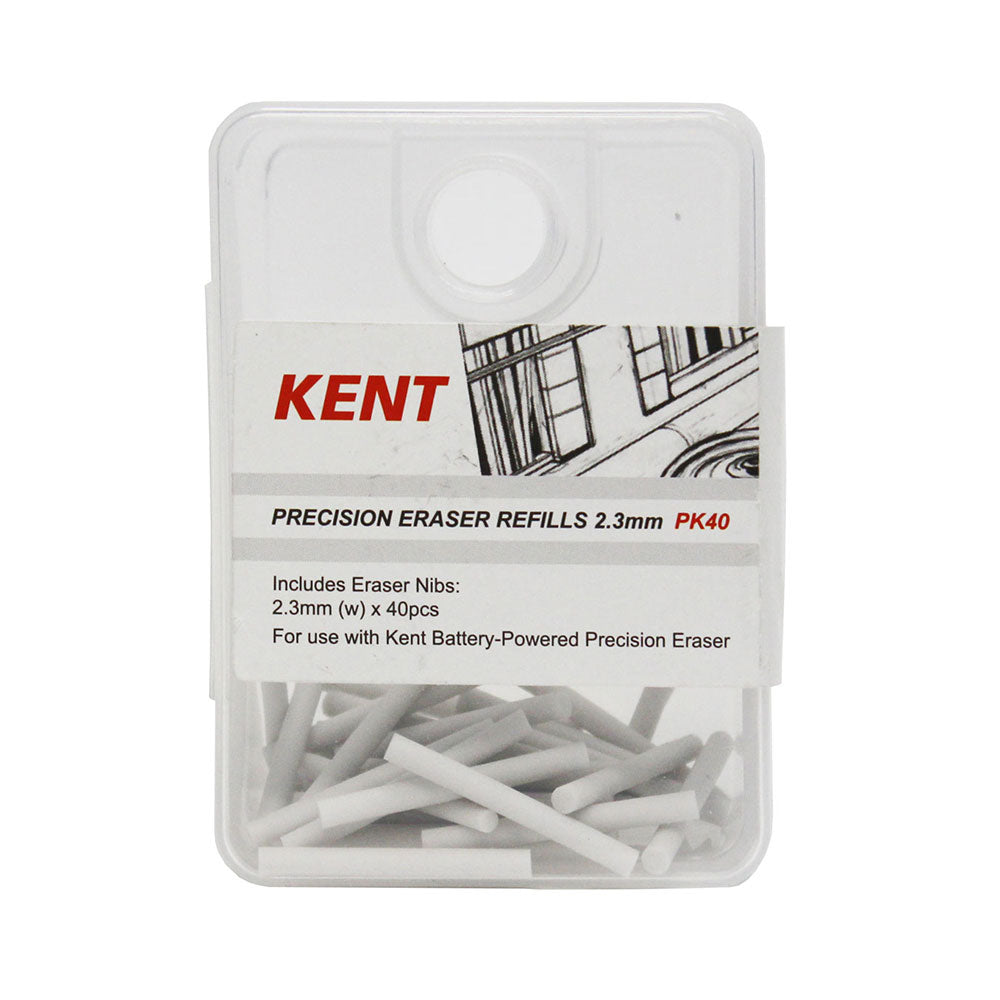 Kent Precision Eraser Refill 2.3mm (Pack of 40)