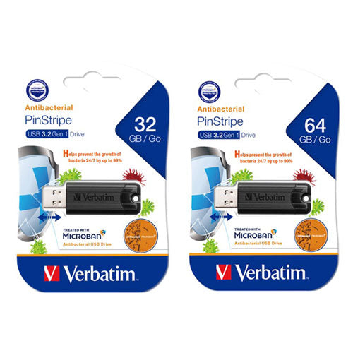 Verbatim Store n Go Microban 3.0 USB Drive (Black)