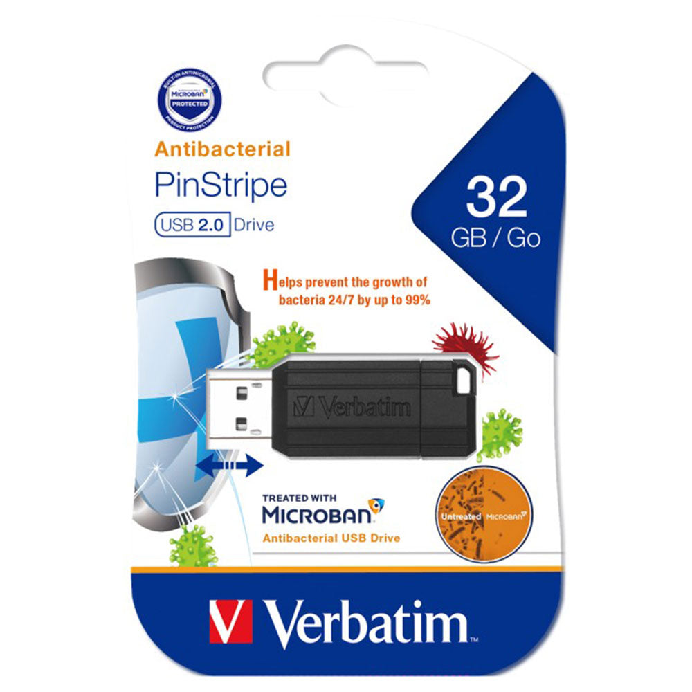 Verbatim Store n Go Microban 2.0 USB Drive (Black)