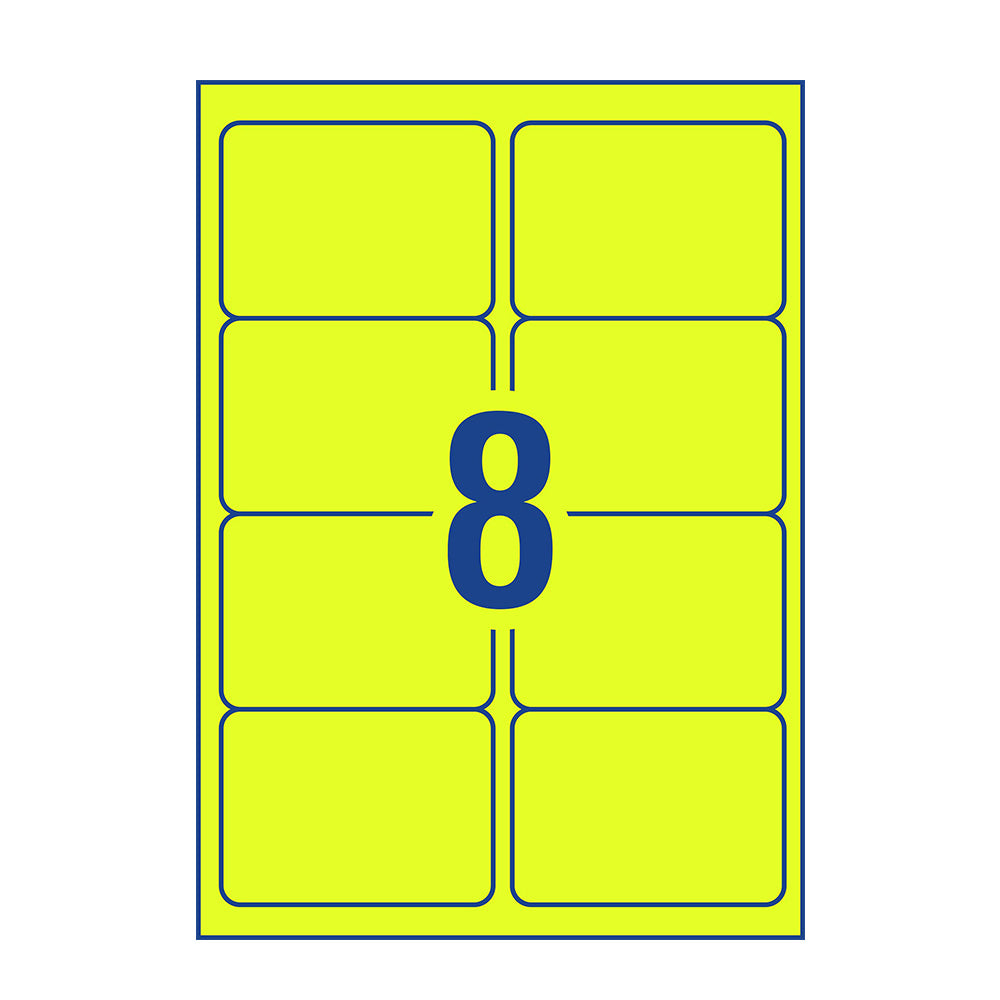Avery High Visibility Fluoro Address and Shipping Label