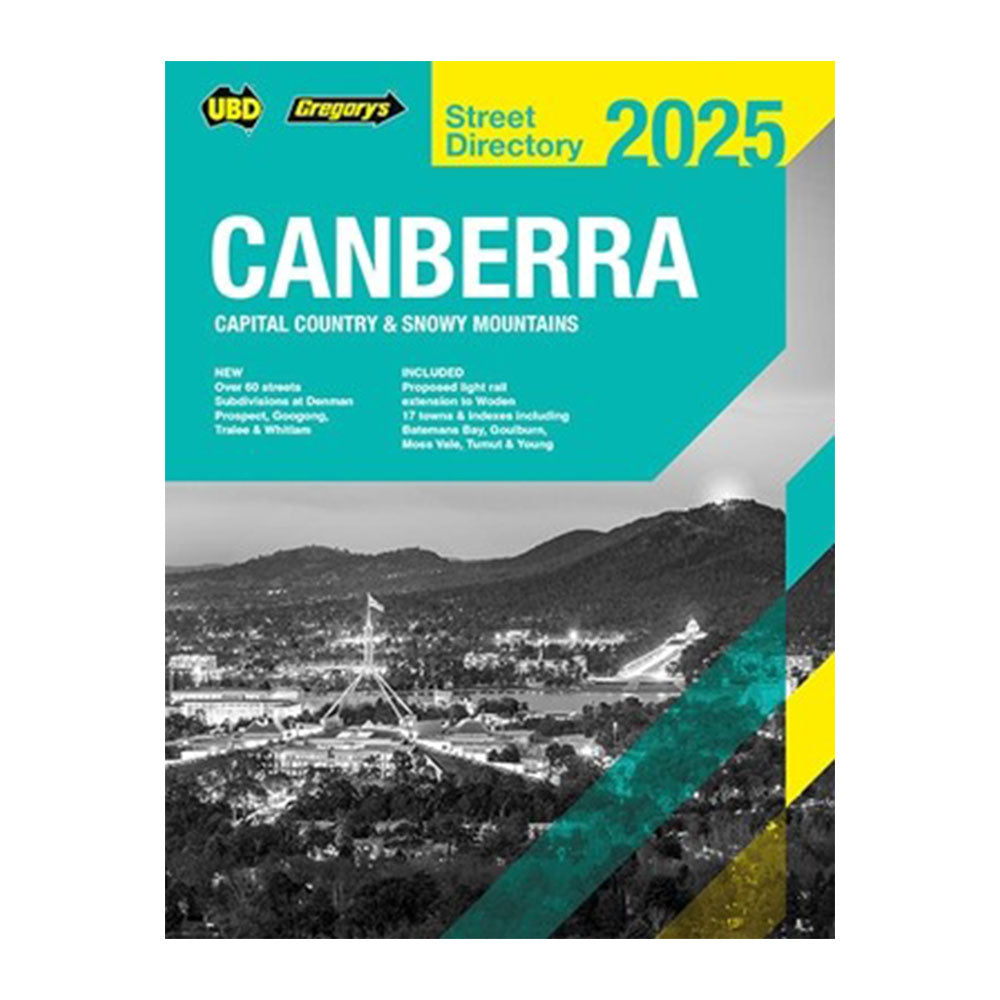 UBD Gregory's 29th Ed Canberra Capital Country St. Directory