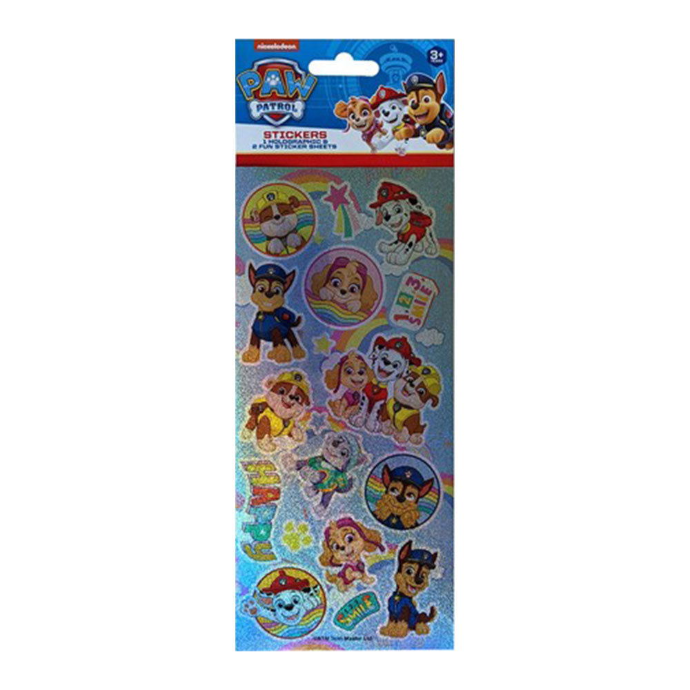 Hunter Leisure Paw Patrol Holographic Stickers (Pack of 3)