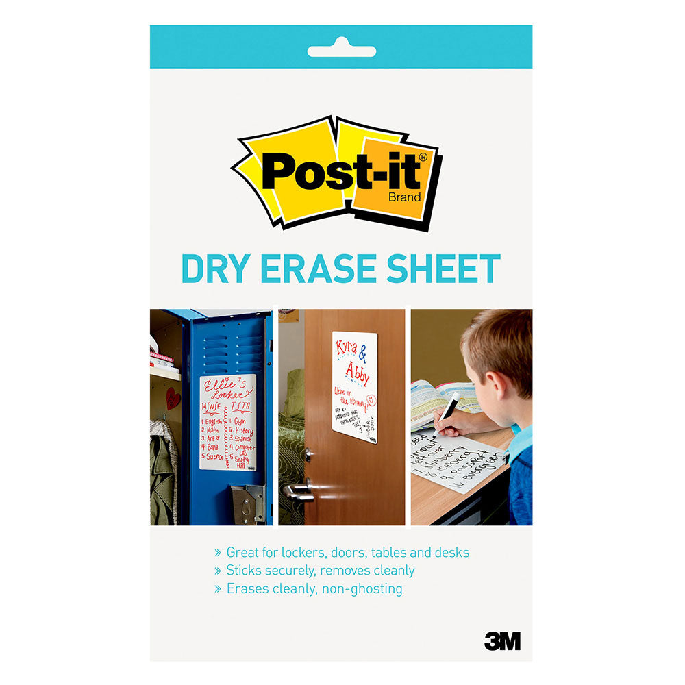 Post-it Super Sticky Dry Erase Sheet (Pack of 3)