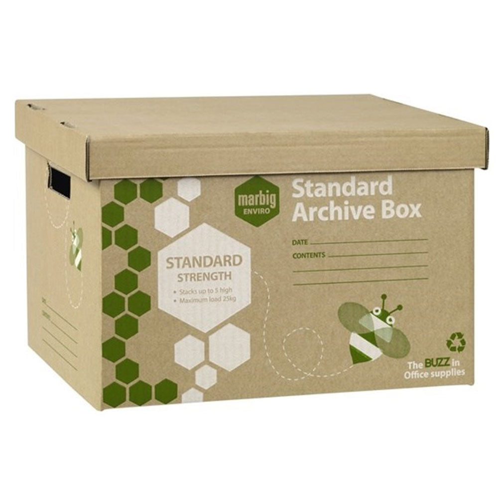 Marbig Enviro Standard Size Archive Box (Pack of 10)