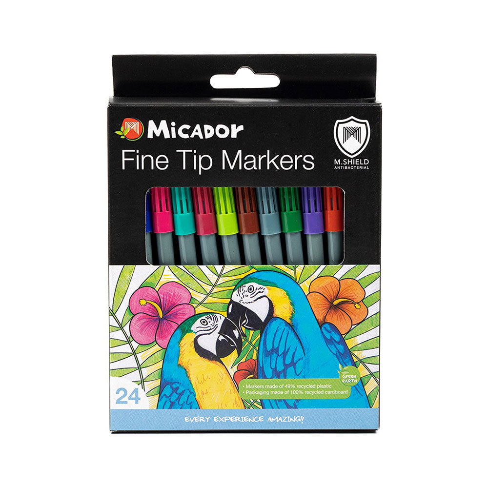 Micador M Shield Fine Tip Marker (Pack of 24)