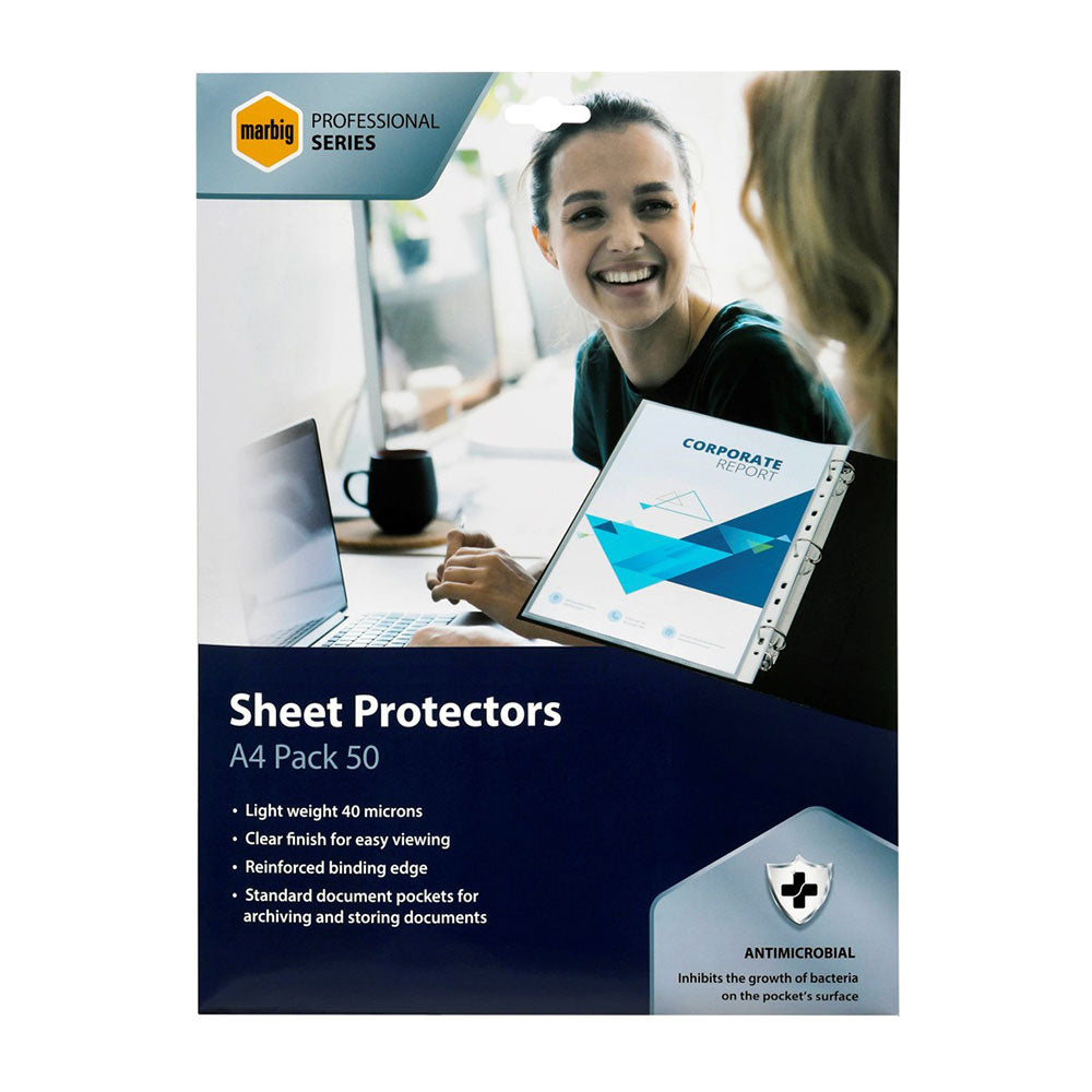 Marbig Professional A4 Sheet Protector (Pack of 50)