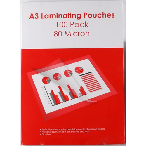 GNS Basic 80 Microns Laminating Pouch (Pack of 100)