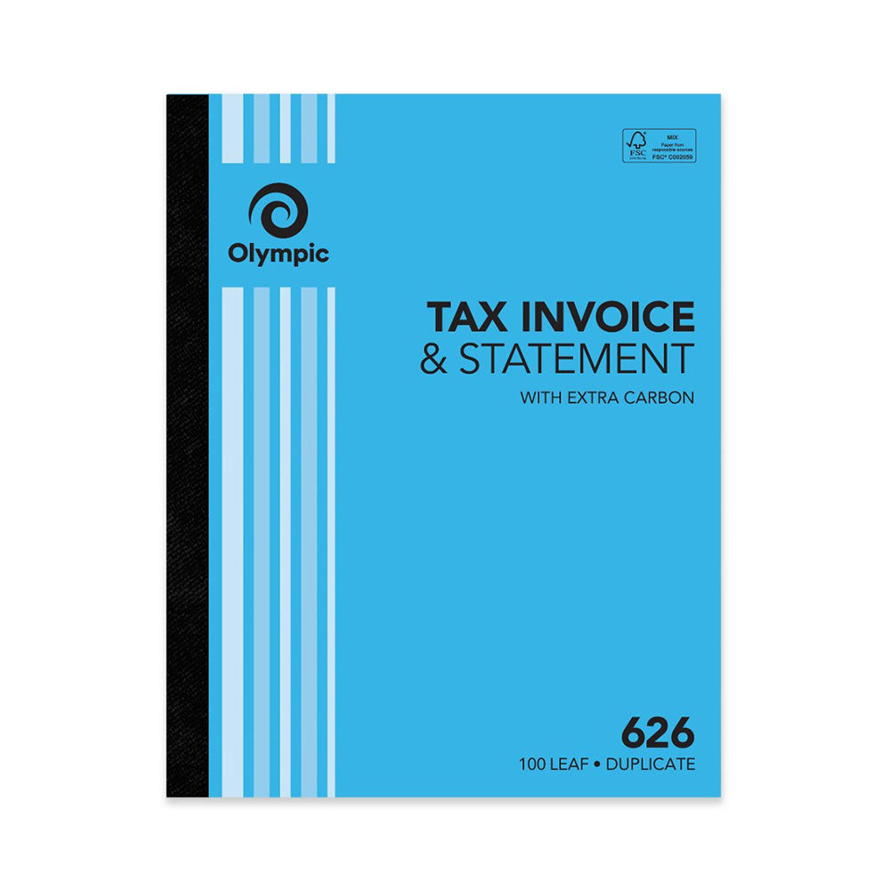 Olympic No 626 Triplicate Tax Invoice & Statement (100 Leaf)