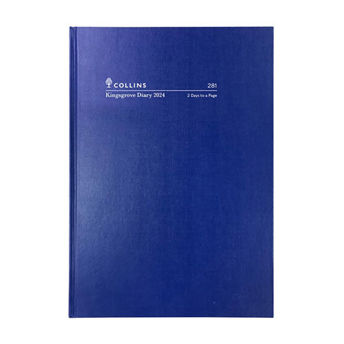 Collins Debden Kingsgrove A5 2024 Diary (Blue)