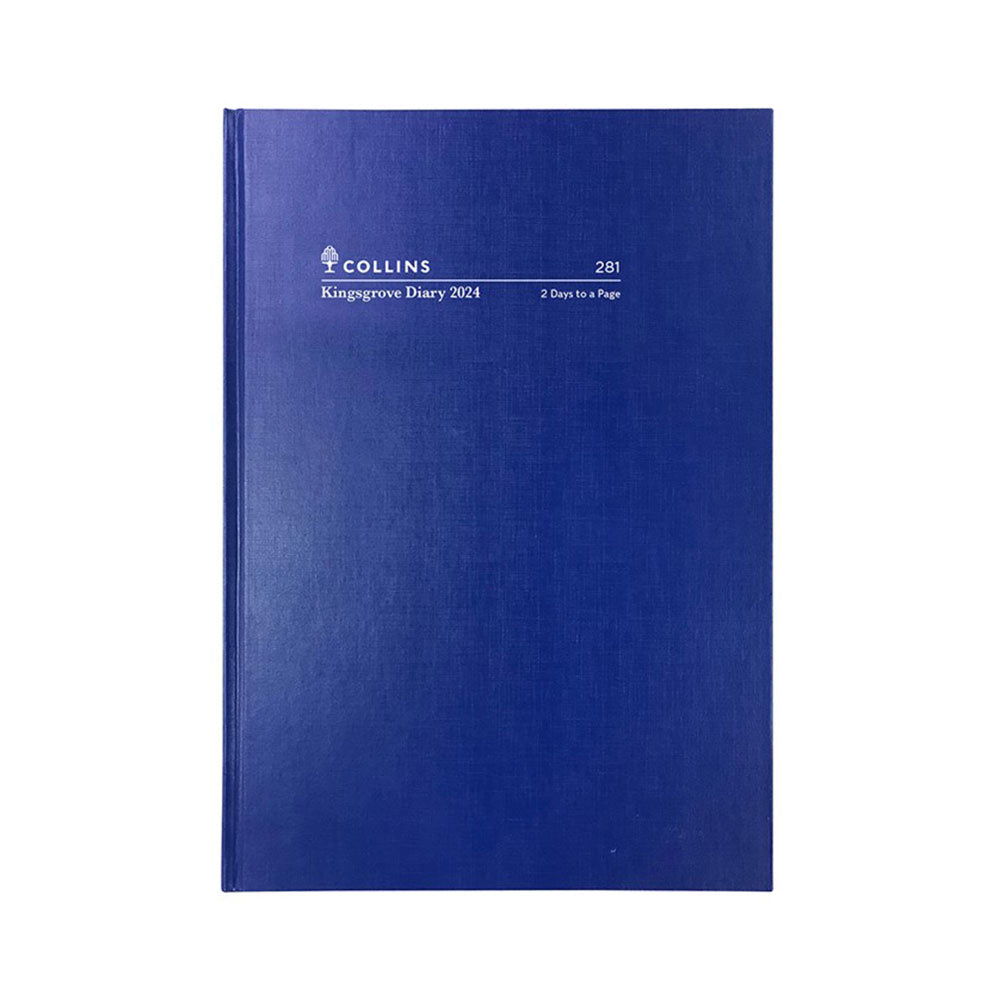 Collins Debden Kingsgrove A5 2024 Diary (Blue)