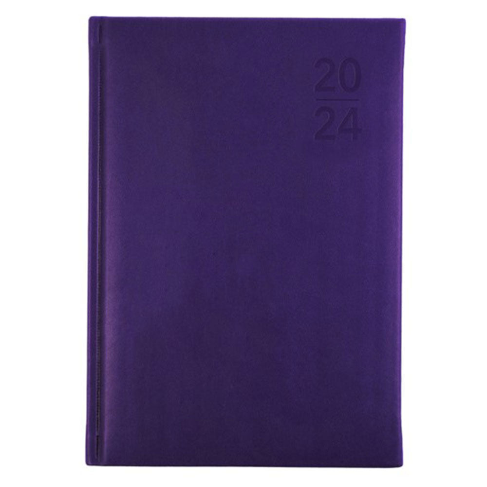 Collins Debden Silhouette A5 WTV 2024 Diary (Purple)