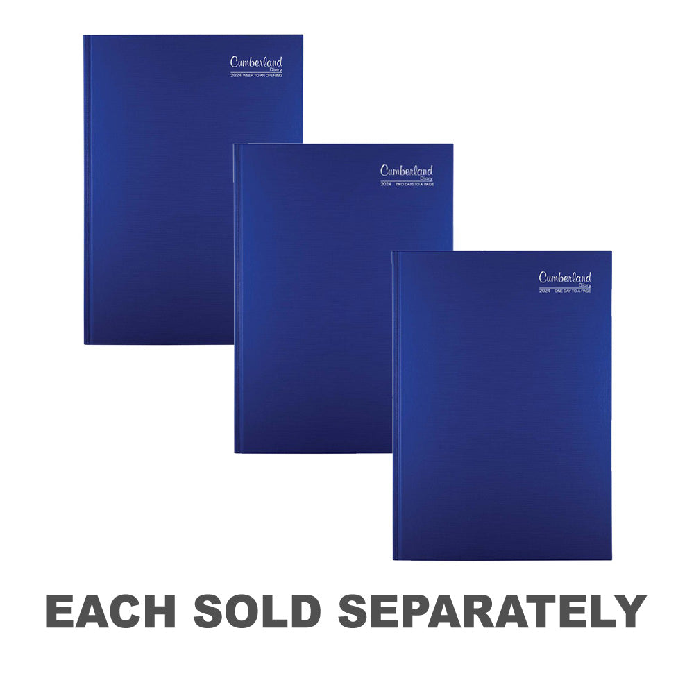 Cumberland Premium Casebound A5 2024 Diary (Blue)