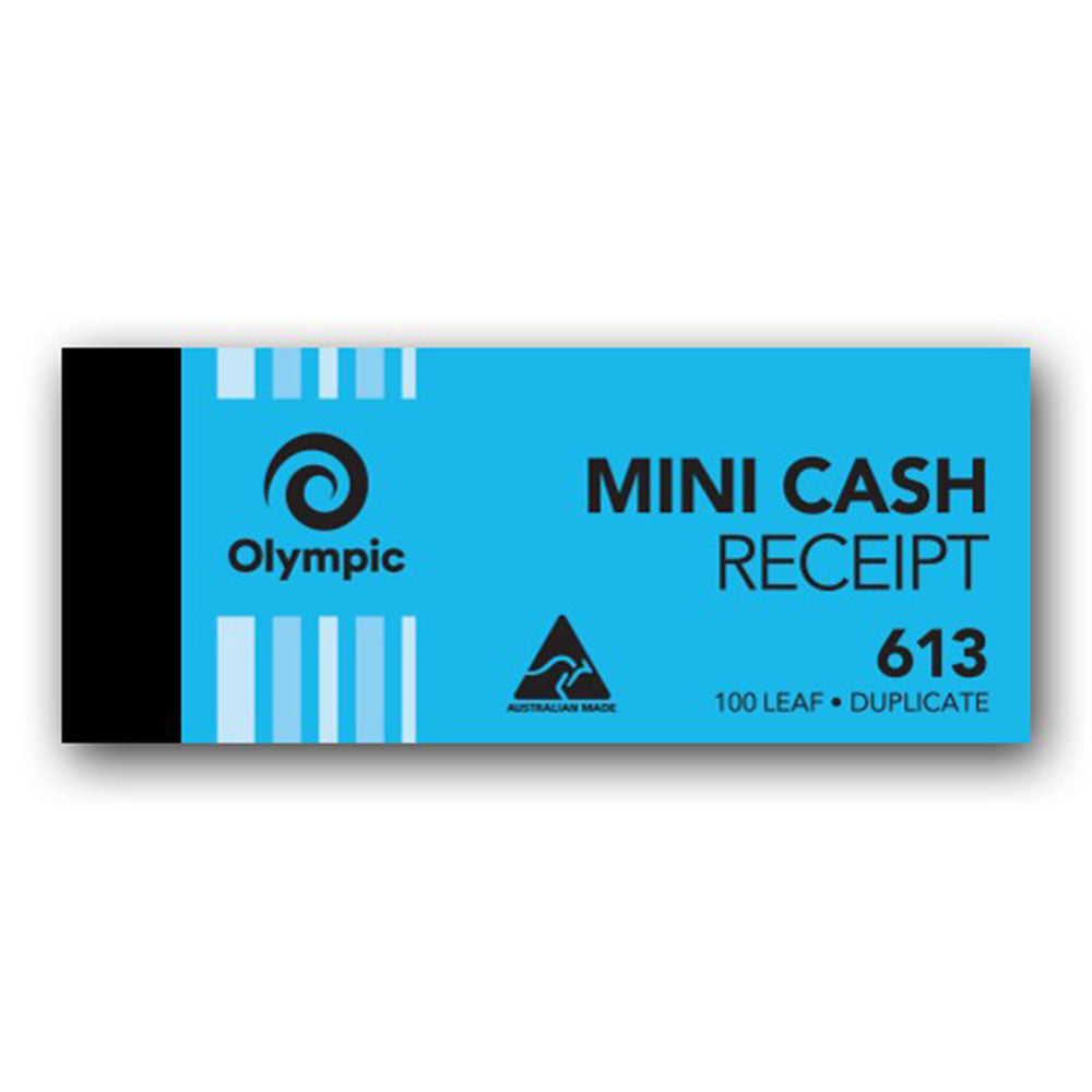 Olympic No 613 Duplicate Mini Cash Receipt Book (100 Leaf)