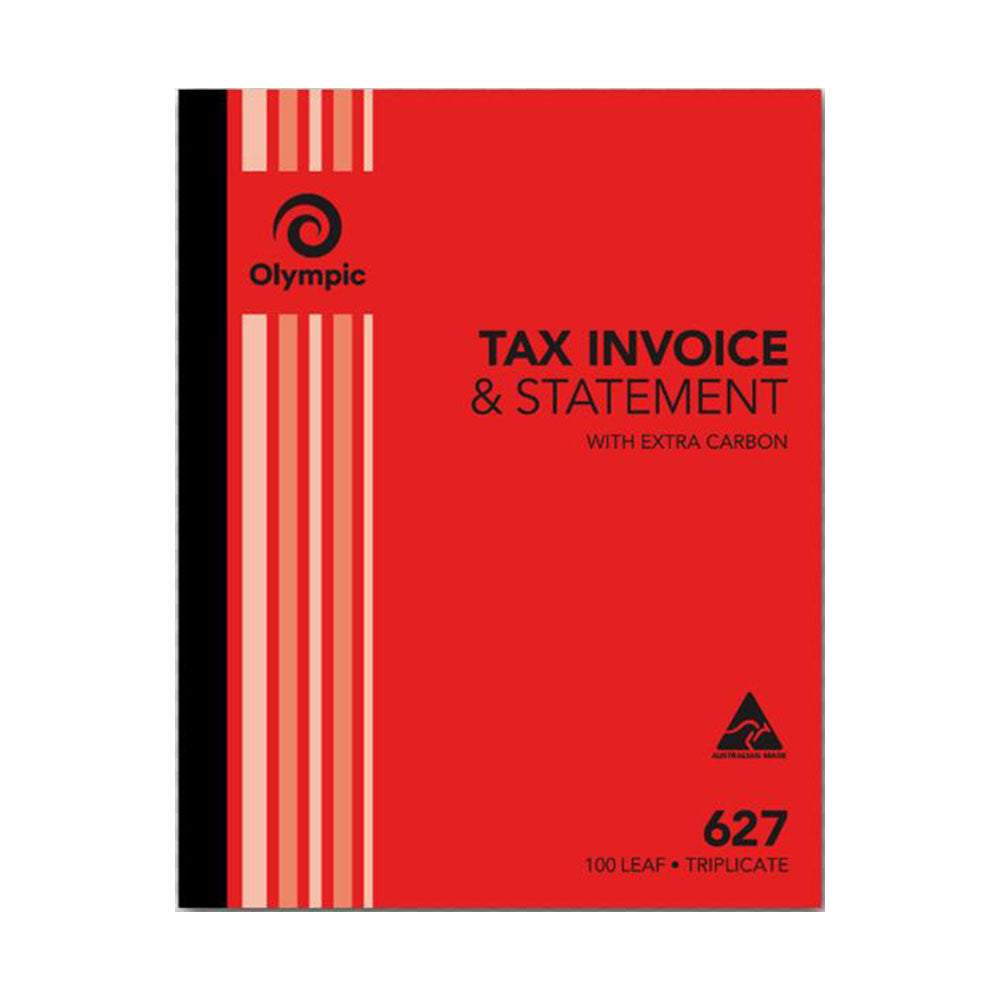 Olympic No 627 Triplicate Tax Invoice & Statement (100 Leaf)