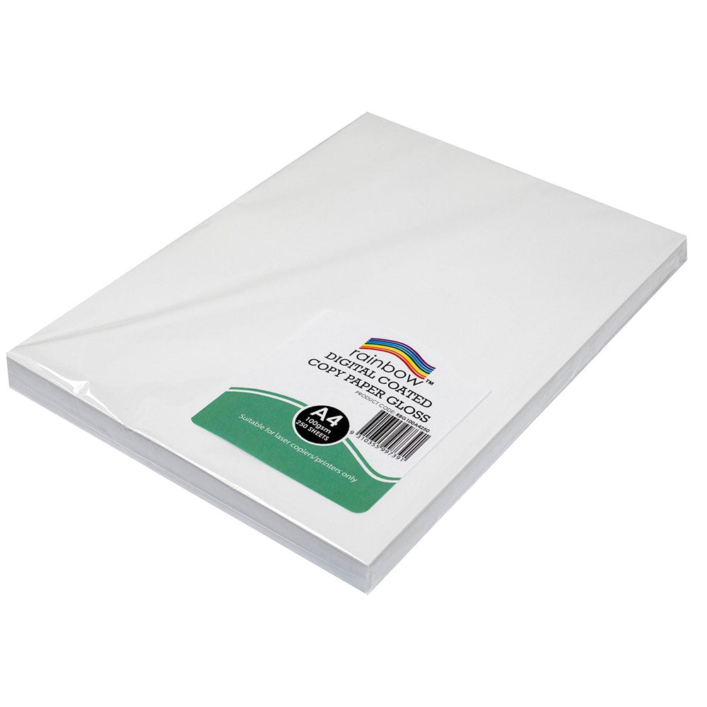 Rainbow A4 Gloss Digital Copy Paper 250pk (White)