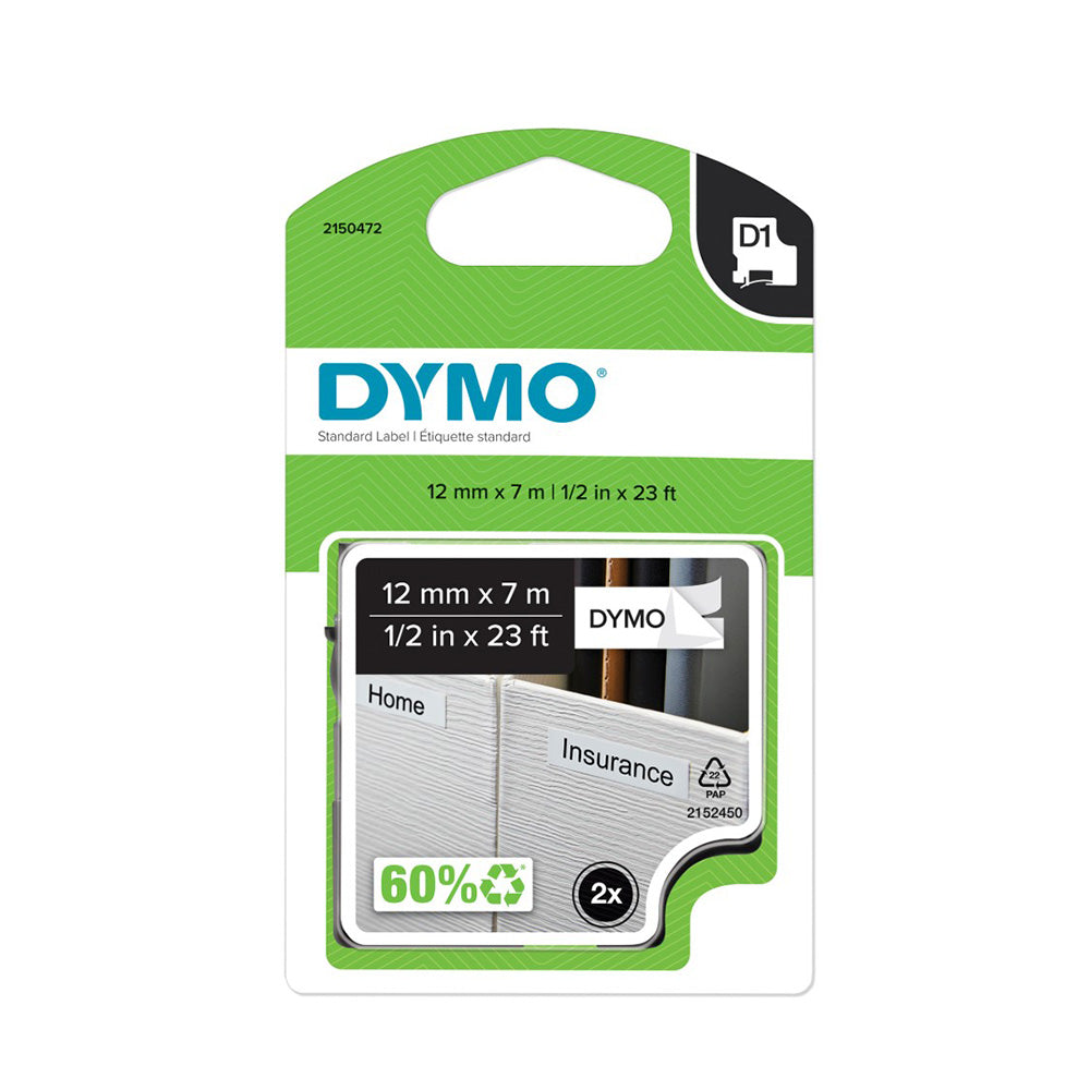 Dymo Label Manager D1 2pcs (Black on White)
