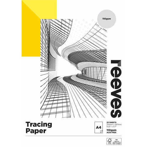 Reeves 110gsm Mix Credit Tracing Paper (25 Sheets)