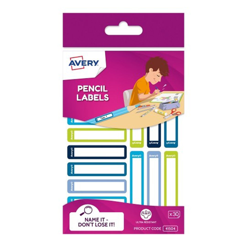 Avery Rectangle Pencil Label 30pcs