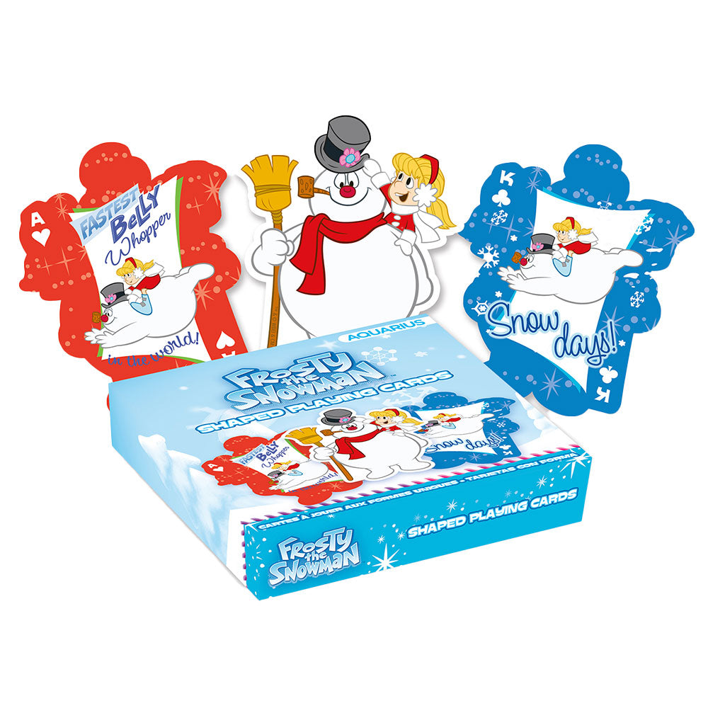 Aquarius Frosty the Snowman Shaped Playing Cards