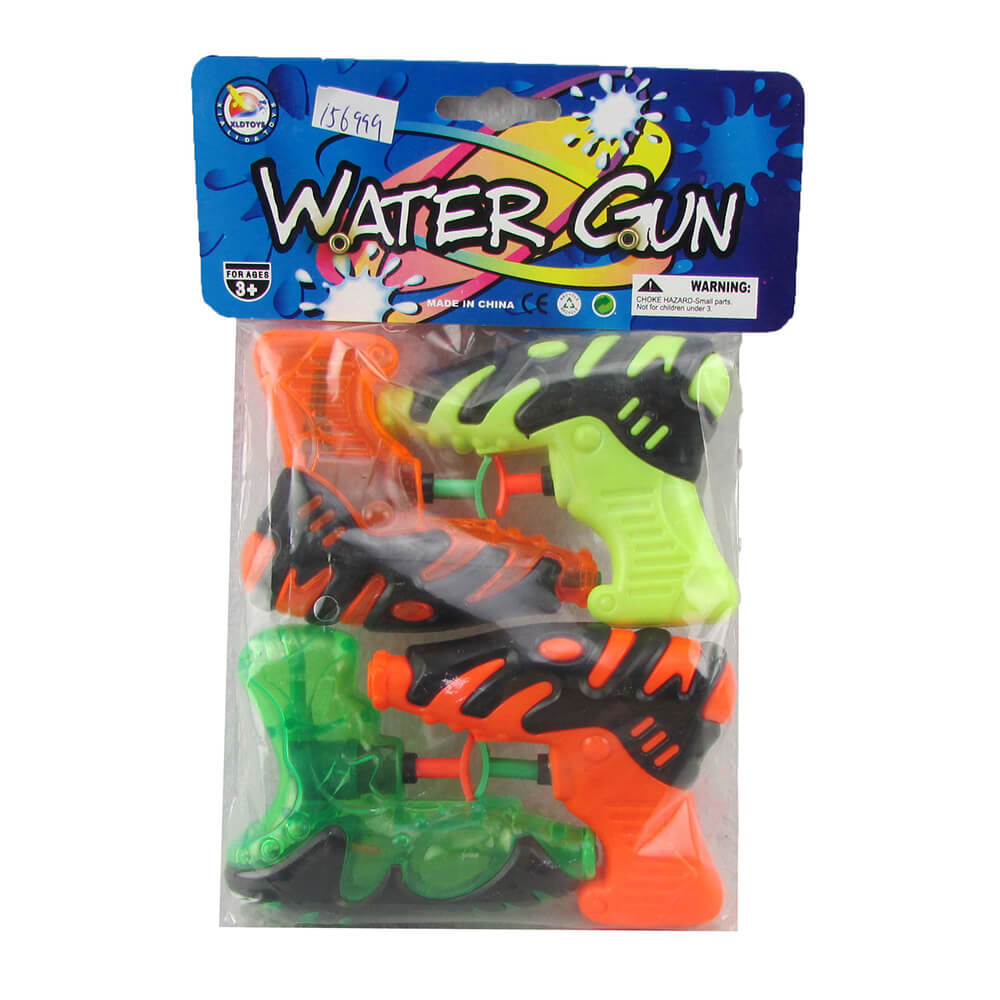 Water Gun Carded 4pk