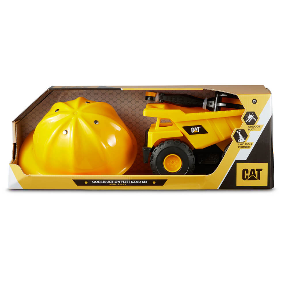 CAT Construction Fleet 10" Dump Truck Sand Toy Set