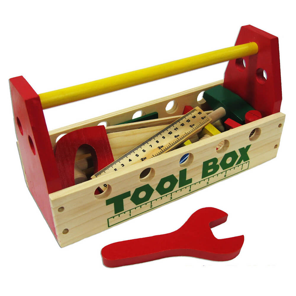 Fun Factory Wooden Tool Box with Tools