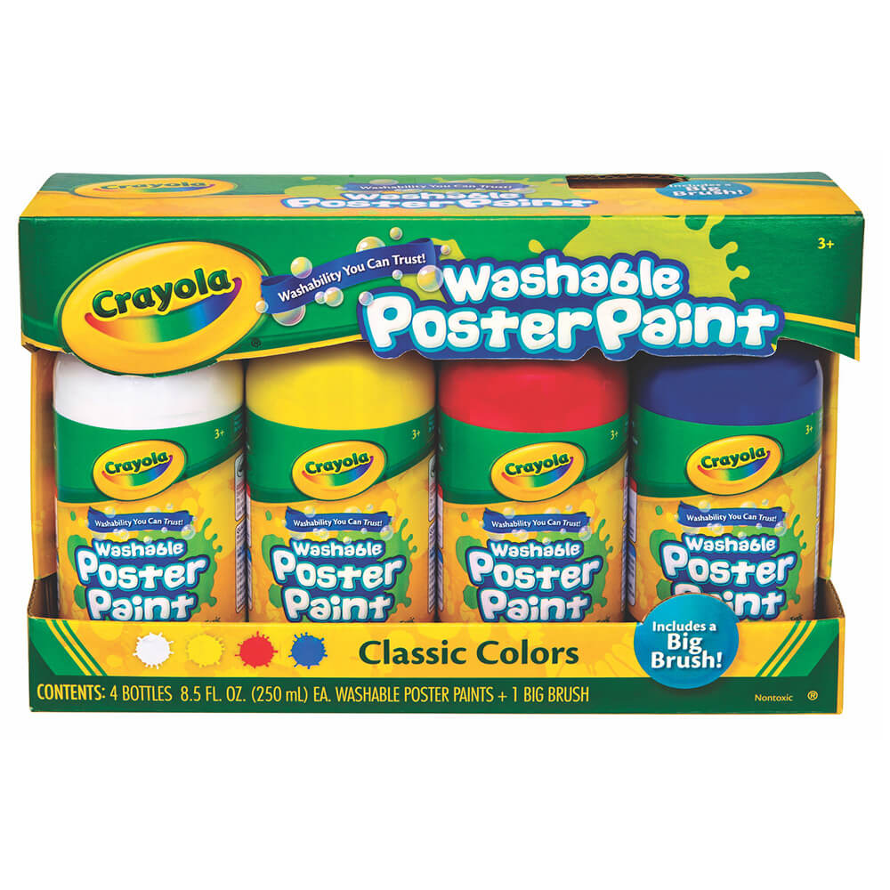 Crayola Paint-A-Pack Classic Colours Washable Poster Paint