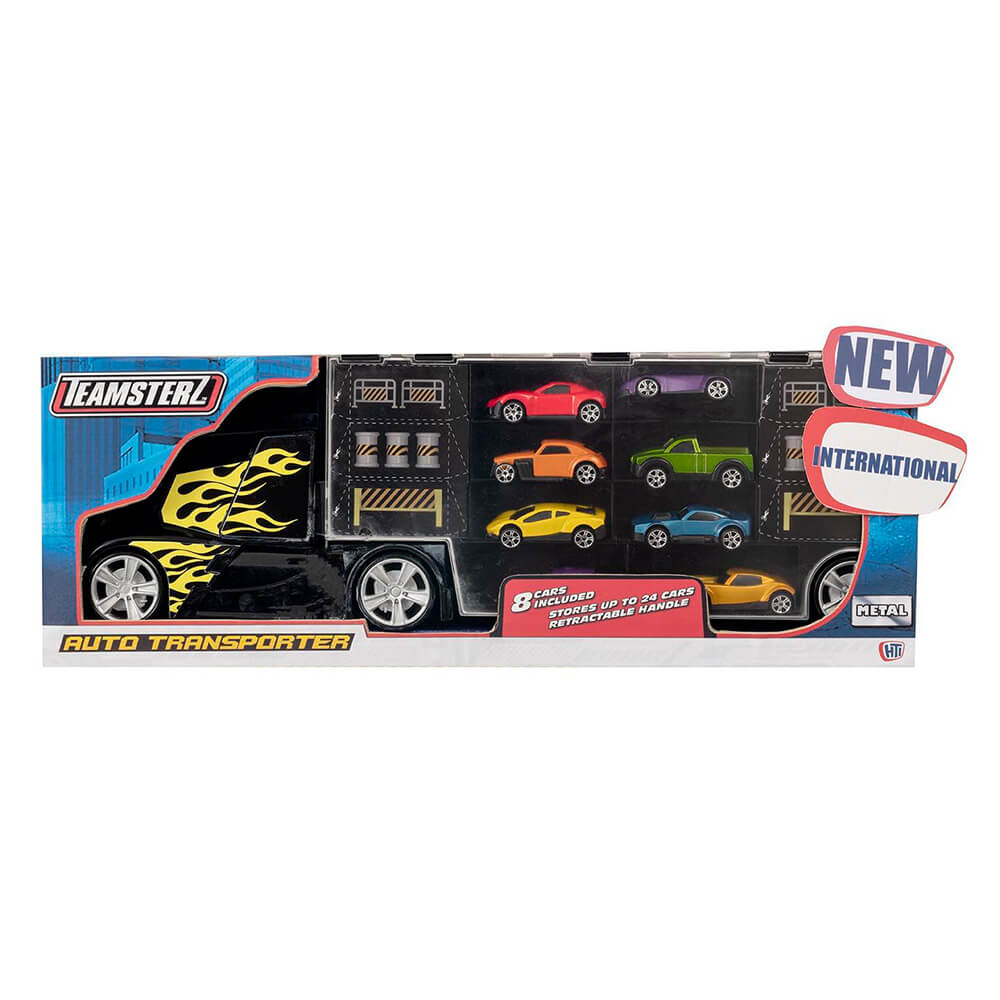 Teamsterz Car Transporter Carry Case with 8 Diecast Cars