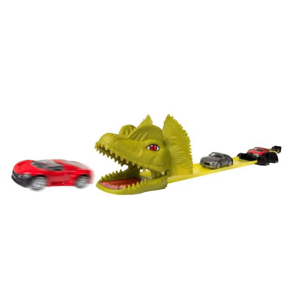 Teamsterz Dino Attack Track Set with 3 Diecast Vehicles