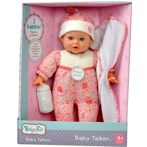 La primera muñeca Baby Talker del bebé