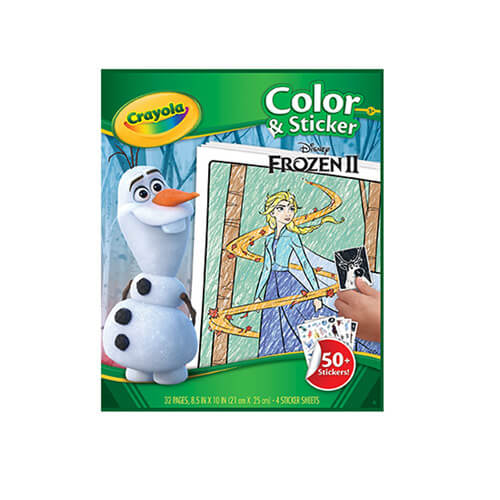 Crayola farve & klistermærke bog