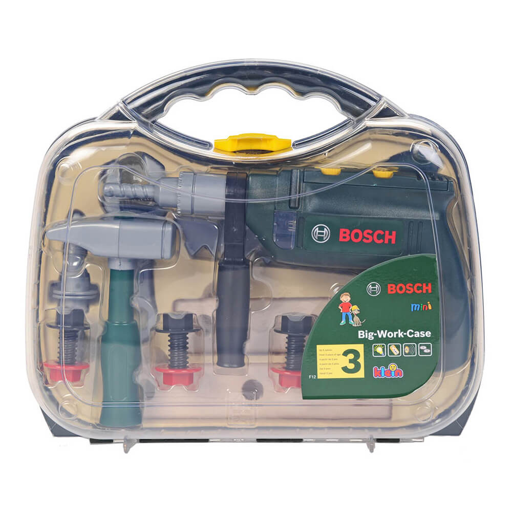 Bosch Role Play Toy Tool Case with Hammer Drill