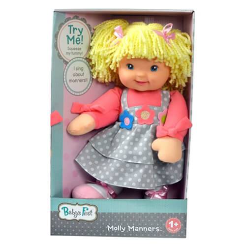 La prima bambola Molly Manners del bambino