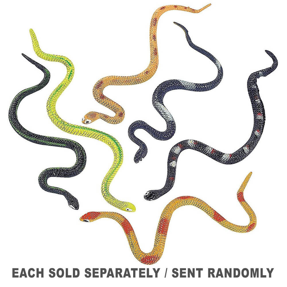 serpiente de goma de 48" (1 pieza estilo aleatorio)