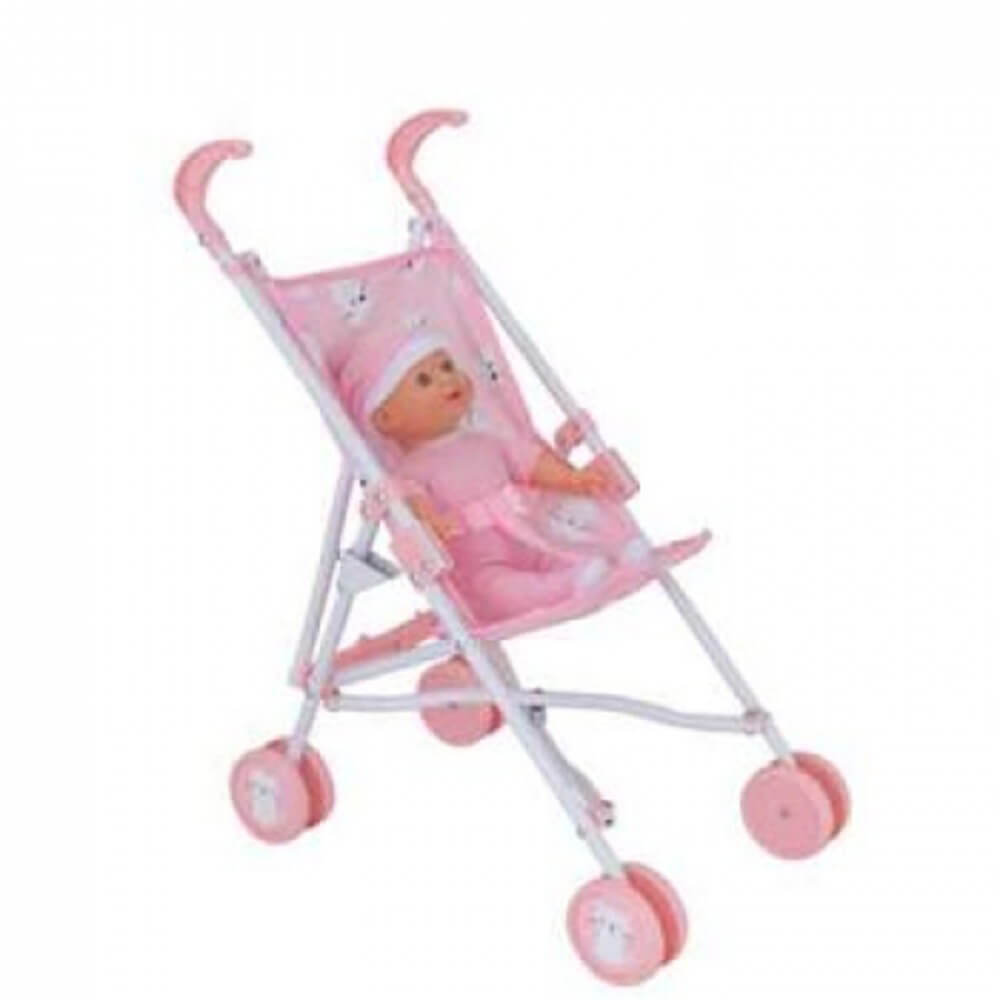 Babyboo kinderwagen (roze)