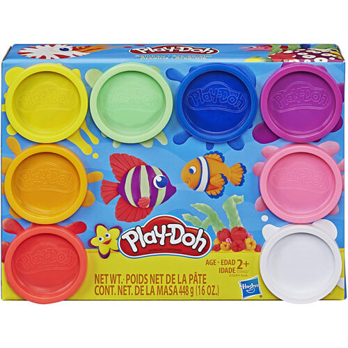 Paquete de 8 Play-Doh (estilo aleatorio de 1 pieza)