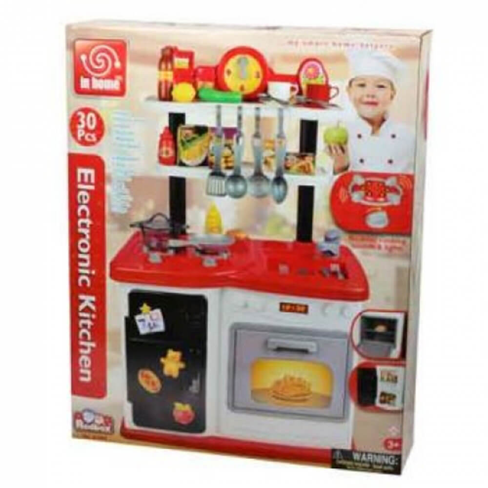 Electronic Kitchen with Accessories Playset (30pcs)