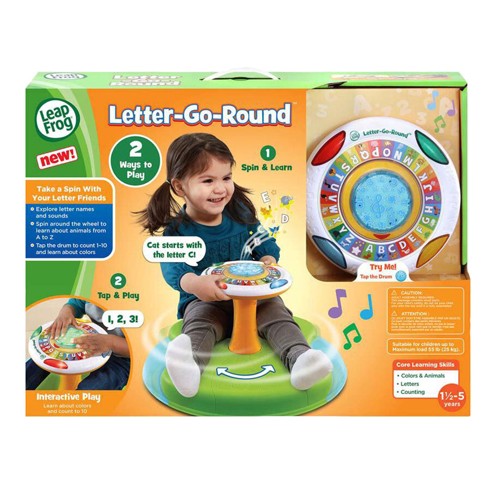 LeapFrog Letter-Go-Round Sit & Spinner Interactive Playset