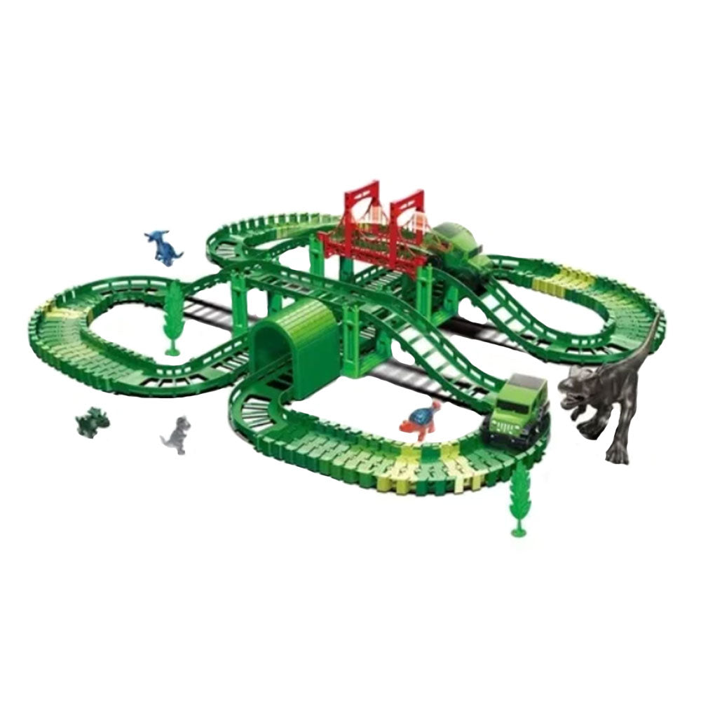 Dino City Battery Operated Track Playset