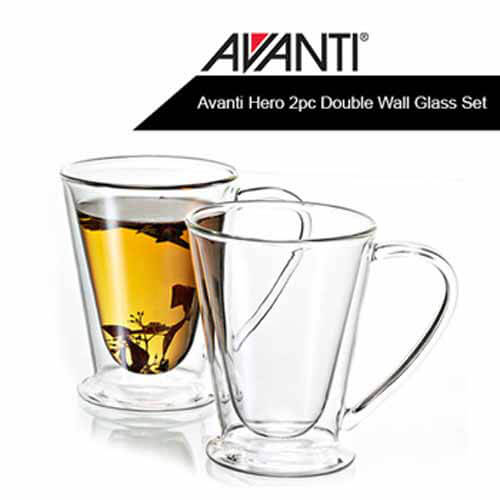 Avanti Hero 2pc Double Wall Glass Set