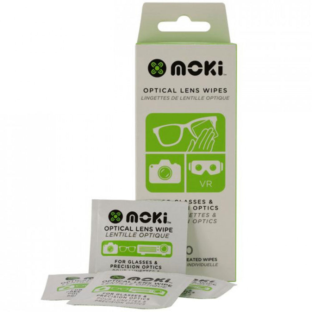 Toallitas para lentes ópticas Moki, paquete de 50