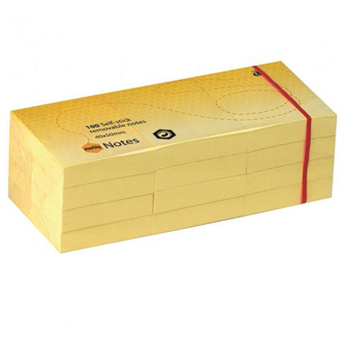 Marbig Yellow Sticky Notes 12pk