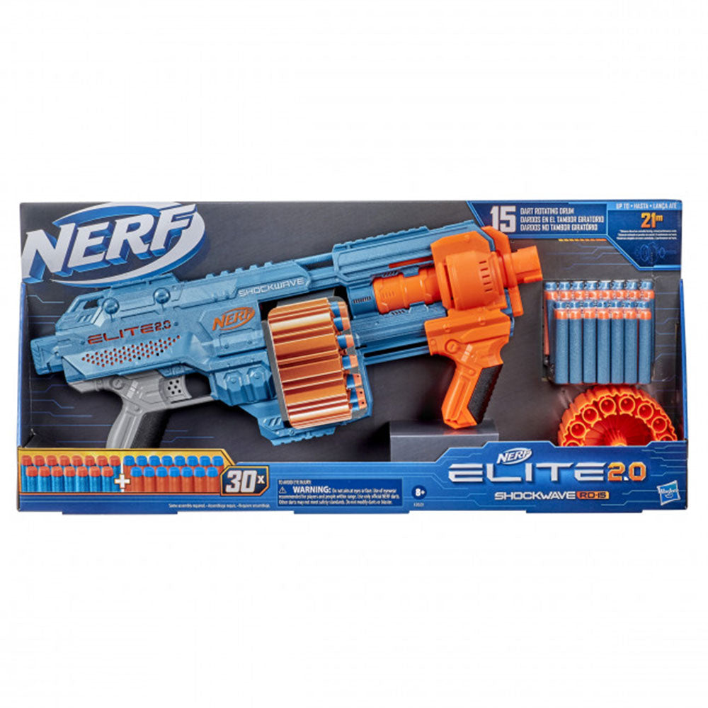 Nerf Elite 2.0 Shockwave RD-15 Blaster Toy