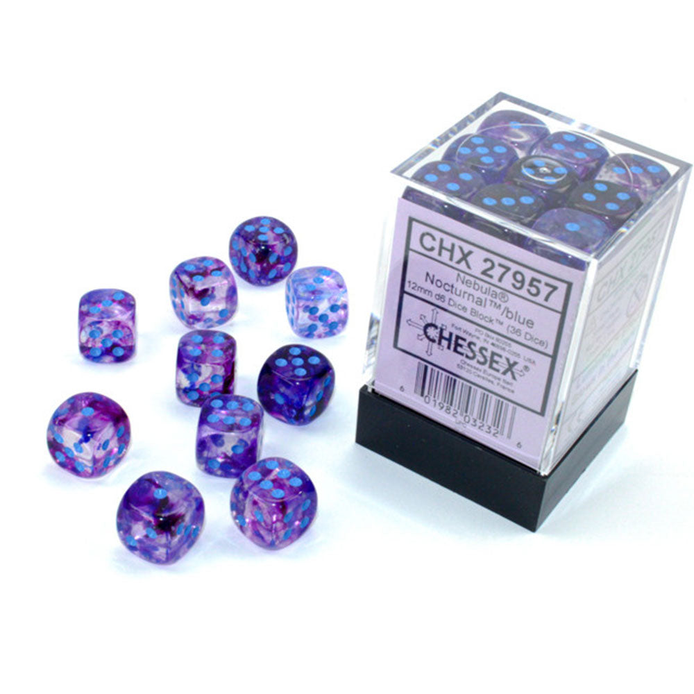 Nebula Chessex 12mm D6 Luminary Würfelblock
