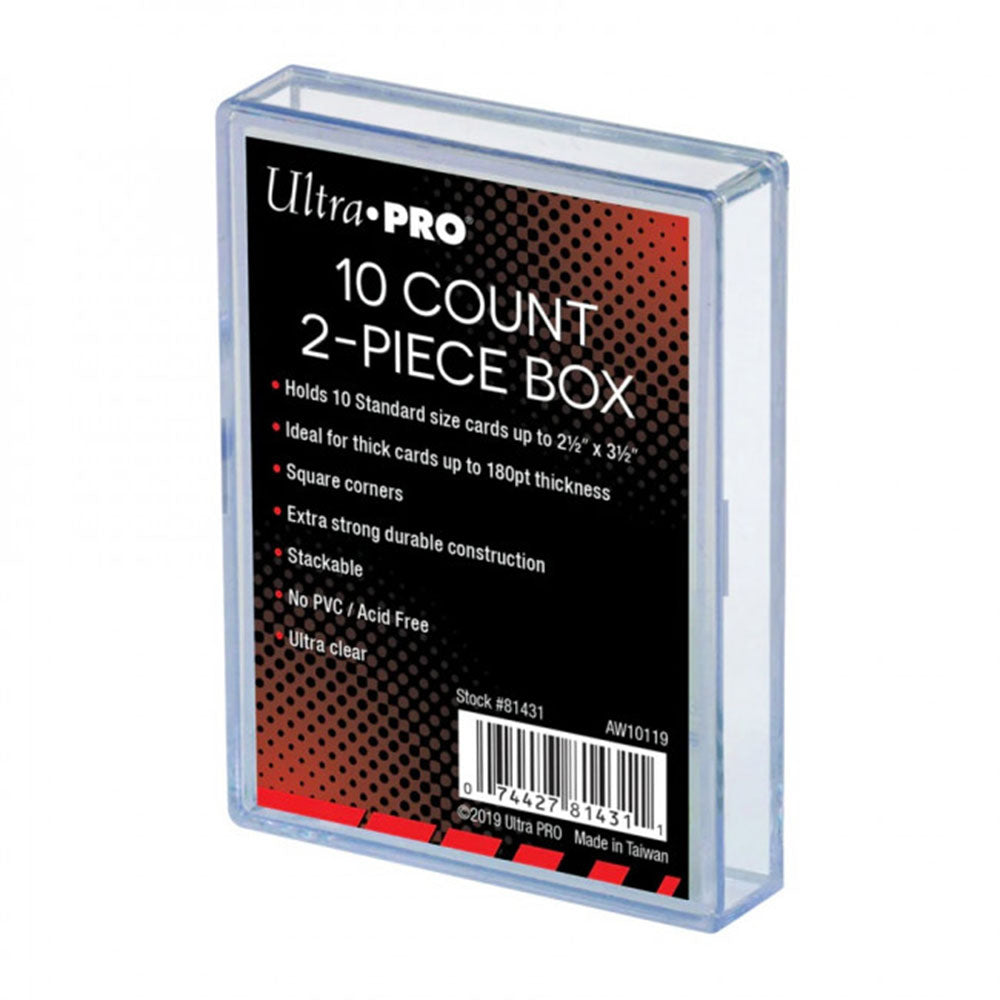 Caja de almacenamiento de tarjetas Ultra Pro de 2 piezas (transparente)