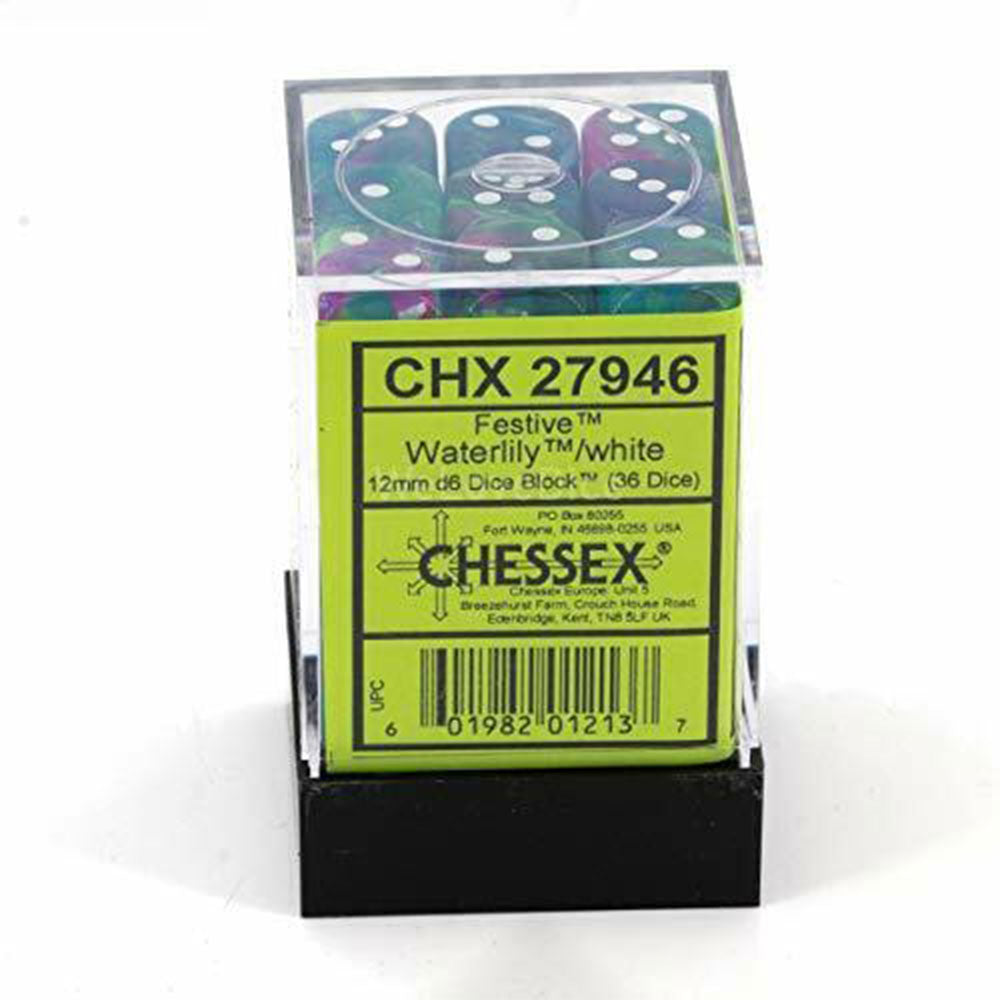  Festlicher Chessex 12mm D6 Würfelblock