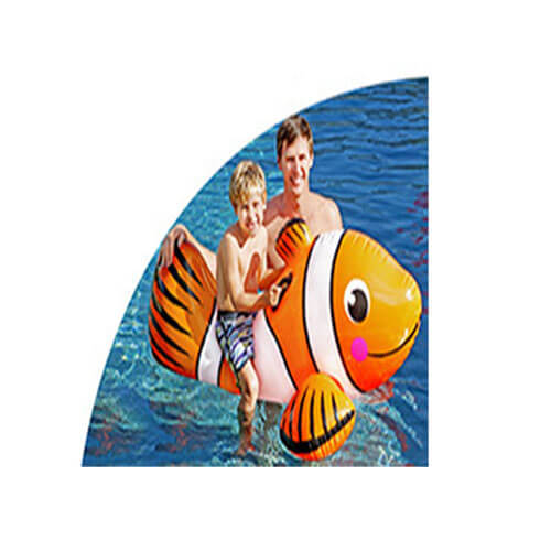 Inflatable Ride on Clown Fish Orange (147x87x56cm)