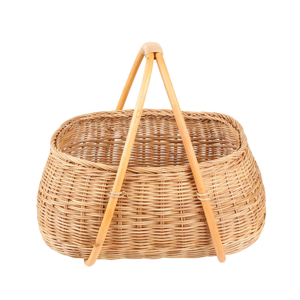 Birdi Rattan and Cane Basket (35x28x25cm)
