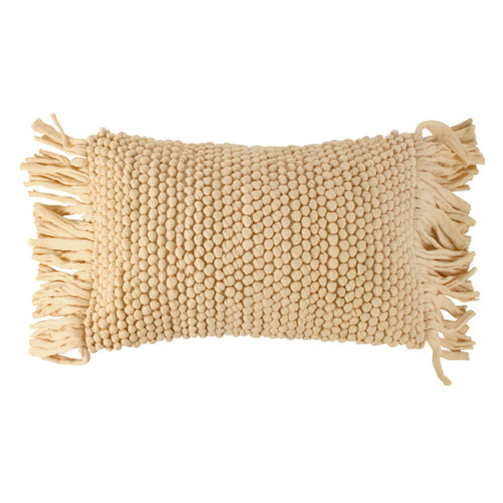 Verridaro Cotton Pompom Cushion with Fill (50x30cm)